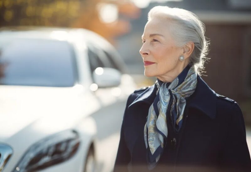 Ik gaf een cadeaubon voor boodschappen aan een arme oude vrouw – de volgende dag stopten drie limousines voor mijn veranda