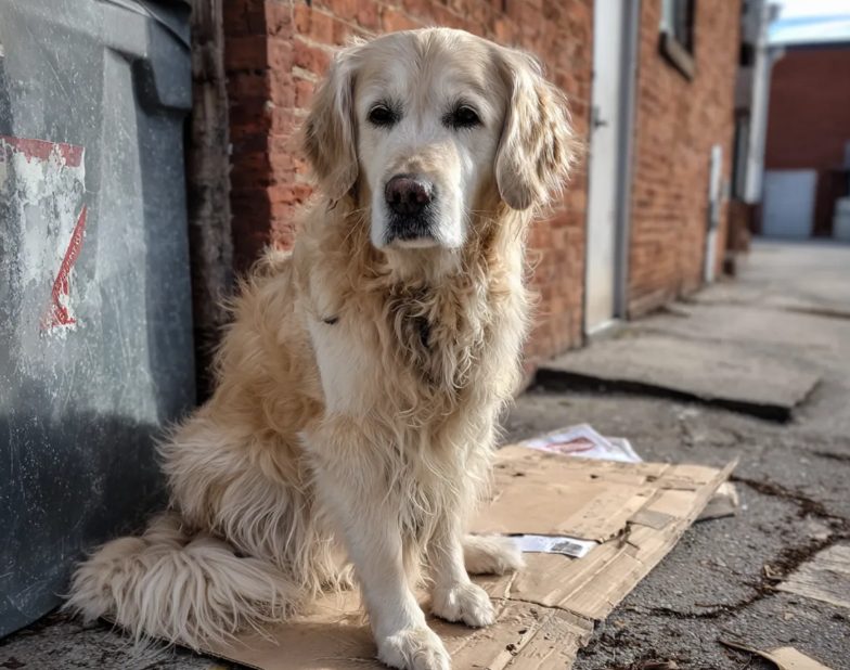 Ik gaf bijna mijn hele salaris aan een dakloze vrouw met een hond – Zes maanden later kreeg ik een brief van haar