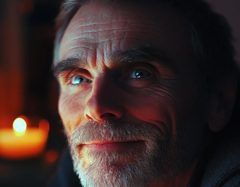 Een dakloze man vroeg me om hem een koffie te kopen op zijn verjaardag — Uren later ging hij naast me zitten in de eerste klas