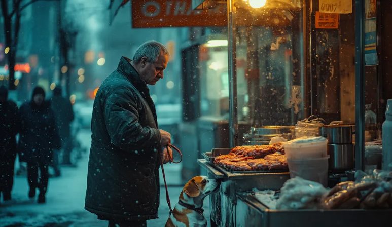 Ik kocht een shawarma en koffie voor een dakloze – hij gaf me een bericht dat alles veranderde.