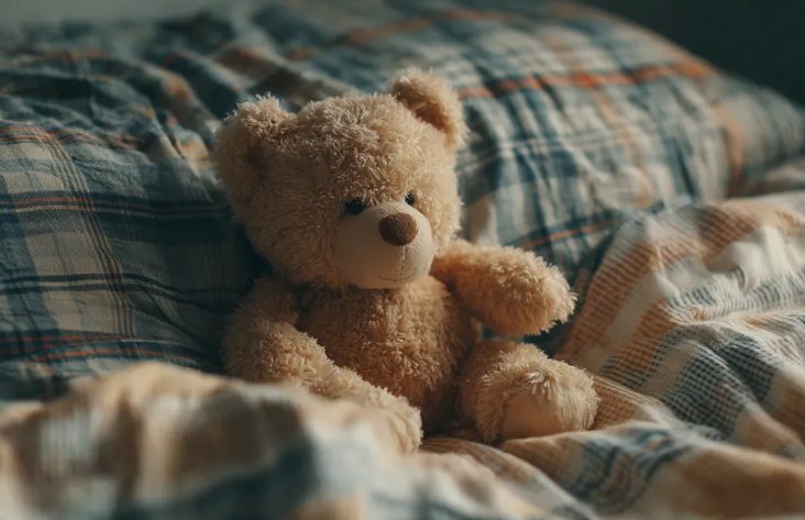 Ik hoorde mijn 5-jarige dochter fluisteren tegen haar teddybeer: “Maak je geen zorgen, mama zal niet boos worden. Papa zei dat ze het nooit zal ontdekken”