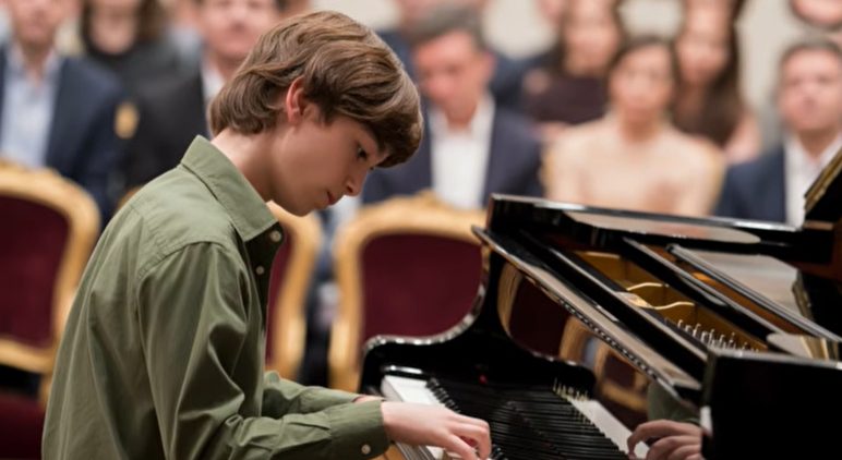 Een hongerig meisje vroeg of ze piano mocht spelen voor een maaltijd — wat er daarna gebeurde bracht iedereen tot tranen