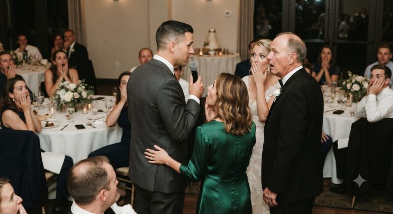 Ik huurde een vreemde in om te doen alsof hij mijn vriend was op de bruiloft van mijn ex – Ik dacht dat hij alleen maar zou glimlachen voor de foto’s, maar wat hij in plaats daarvan deed, liet iedereen volledig sprakeloos
