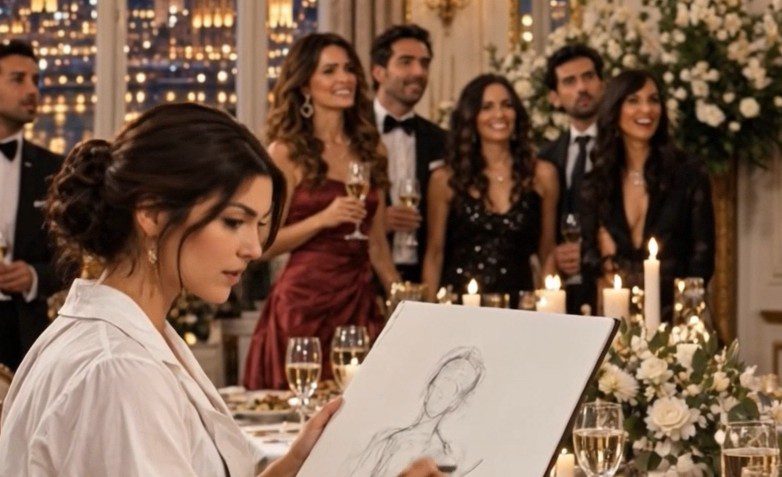 Hij had enkele miljoenen dollars uitgegeven aan een portret van zichzelf en een luxueus diner georganiseerd voor zijn beste vrienden. Hij wilde maar één ding: hun reactie zien op zijn ongelooflijk dure aankoop. Maar toen de gasten het portret zagen, viel er stilte aan tafel… Niemand verwachtte wat er daarna zou gebeuren.