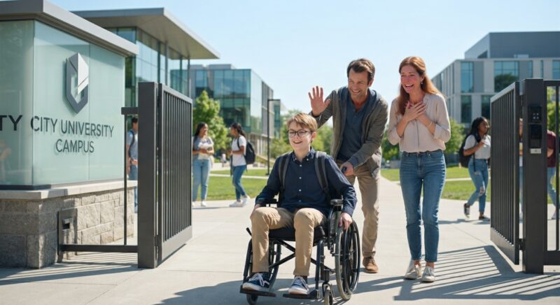 Mijn man gaf mij jarenlang de schuld omdat ik een zoon met een beperking had gekregen — op zijn achttiende verjaardag hield mijn zoon een toespraak die iedereen schokte