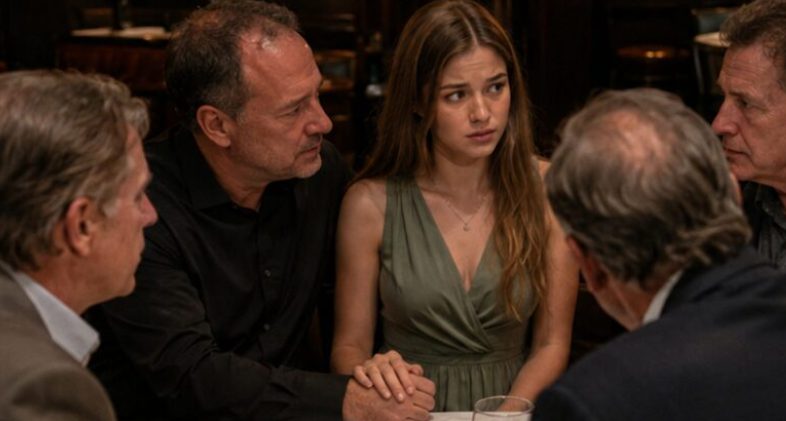 Mijn vader nodigde me uit voor een diner, hield mijn hand vast en zei tegen zijn vrienden: „Maak kennis met het meisje van wie ik hou.” Ik zat daar doodsbang — totdat een van zijn vrienden iets zei waardoor ik in tranen uitbarstte…
