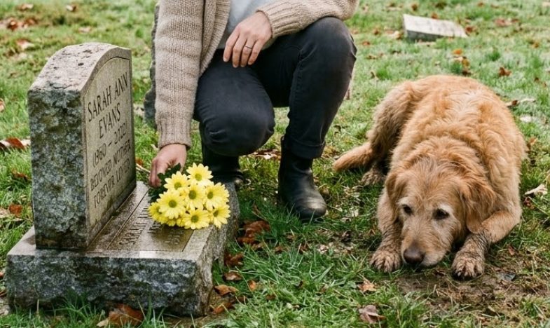 EEN VREEMDE HOND ZAT ELKE DAG EEN JAAR LANG BIJ HET GRAF VAN MIJN OVERLEDEN ZOON — TOT HIJ OP EEN DAG MET EEN SPEELGOEDJE IN ZIJN BEK NAAR MIJN TUIN KWAM