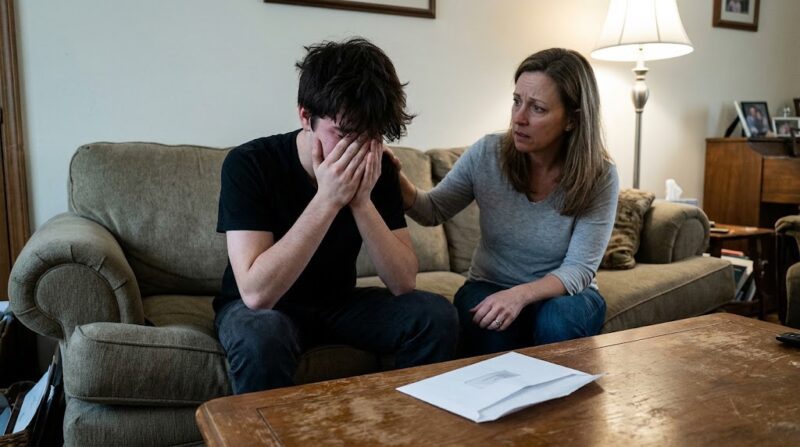 Mijn 18-jarige zoon trok in bij zijn beste vriend — twee dagen later kwam hij huilend thuis en zei: ‘Mam, ik moet je iets opbiechten.’