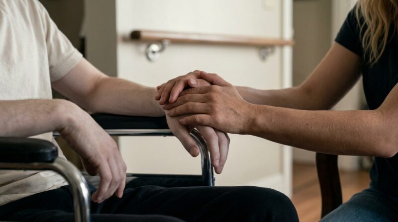 Iedereen raadde deze vrouw aan haar partner in een rolstoel te verlaten — Zij bleef bij hem en ontdekte na zijn dood zijn geheim