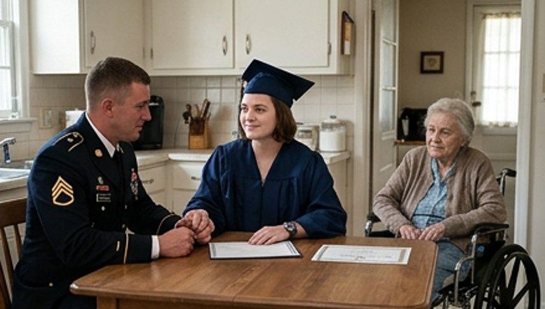 Mijn ouders stierven voordat ik afstudeerde – toen bedekte iemand op het podium mijn ogen met zijn handen